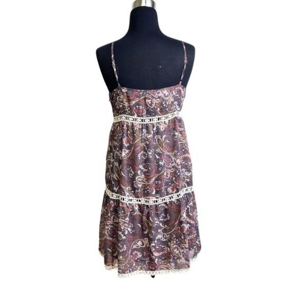 Hayden Los Angeles | Paisley Print Spaghetti Strap Dress Size Medium - Picture 3 of 15